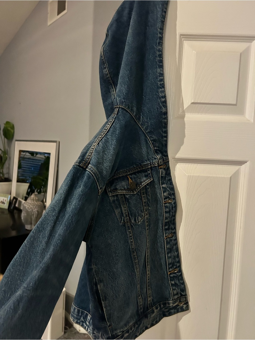 wild fable Hooded‎ Denim Jacket in Blue - Picture 6 of 6